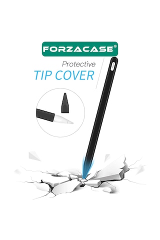 Forzacase Apple Pencil 2. Nesil İle Uyumlu Manyetik Şarj Destekli İnce Ergonomik Kaymaz Koruyucu Kalem Kılıf - Fc1232 Siyah