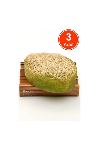 Kabak Lifli El Yapımı Doğal Aloevera Sabunu 120 G x 3 Adet