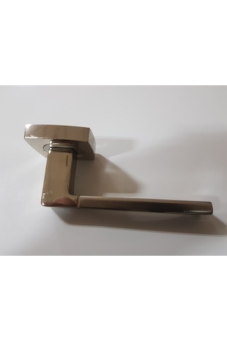 Çelik Kapı Kolu Rozetli Viktorya Nikel Saten Sağ