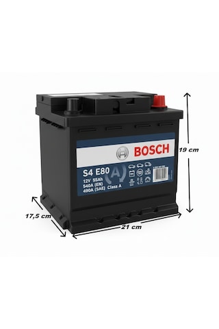 Bosch S4 E80 12 V 55ah 540 A En Efb Star-stop Akü-yerinde Montaj