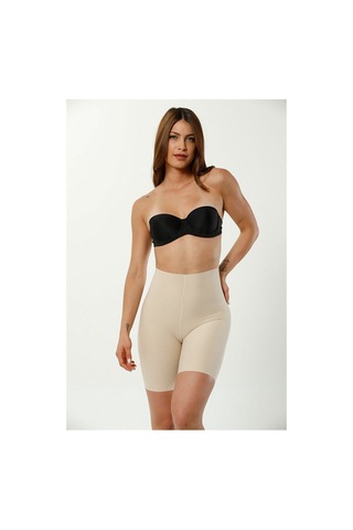 Unika Boutique Lazer Kesim Dikişsiz Yüksek Bel Paçalı Hayalet Kadın Korse Ten