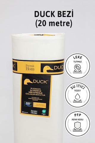 Premier Metrelik Duck Keten Kumaş Su İtici Bez 20 Metre Pfp - Ekr Ekru