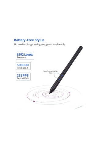 Ximistore9 Vınsa Dijital Tablo Basınçlı Kalem - 8192 Basınç Duyarlılığı - Bilgisayar Çizim Aleti Aksesuarı