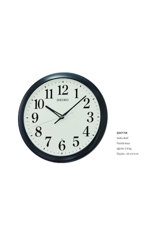 Seiko Qxa776k Plastik Kasa Otomatik Işıklı Sensörlü Dekoratif Analog Duvar Saati Çok Renkli