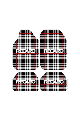 Dekoratif Recaro Desenli Oto Paspas Takımı