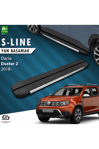S-dizayn Dacia Duster 2 S-line Krom Yan Basamak 183 Cm 2018-2023 A+ Kalite