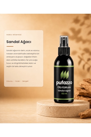 Pufazzo Sprey Oto Kokusu 150 Ml - Sandal Ağacı