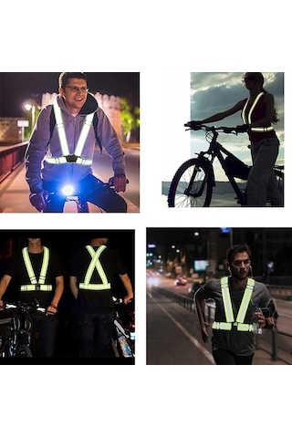 Motosiklet – Bisiklet Reflektörlü İkaz Kemeri/ Yeleği (Yeni Yönet