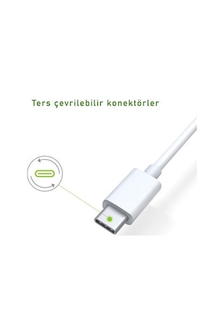Omars Usb Type-C 3A Şarj Ve Data Kablosu - Beyaz