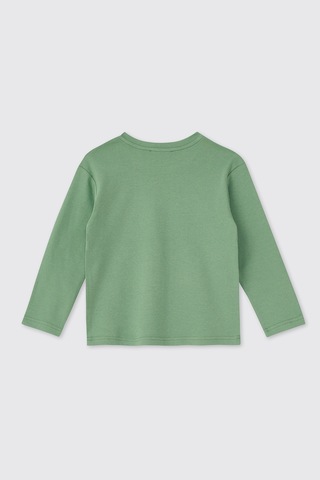 Panço Unisex Çocuk Yeşil Pijama Takımı