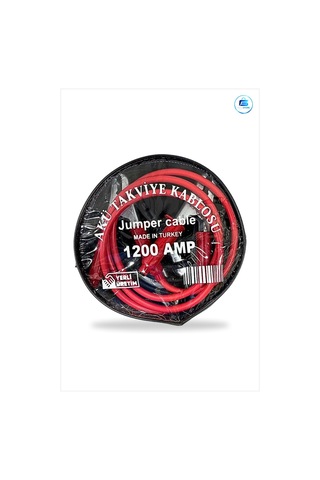 Akü Takviye Kablosu Amp 2 M Araç Bağlantı Kelepçeli Jumper Cable