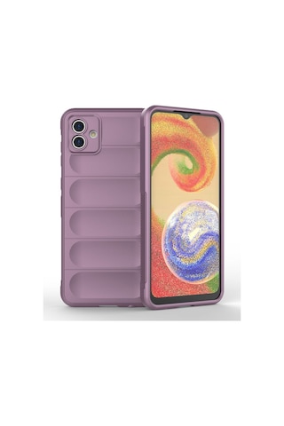 Galaxy A04e Kılıf Optimum Silikon - Mor