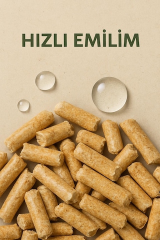 Temkom Karbonat Katkılı %100 Doğal Çam Peletinden Kedi Kumu 6mm 10kg 16l