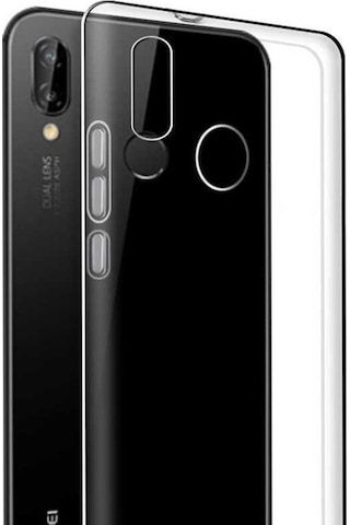 Huawei P20 Lite Kılıf Zore Şeffaf Ince Ve Esnek Süper Silikon Renksiz