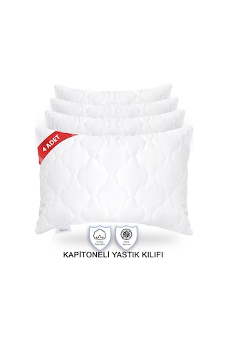 Vionel Home %100 Pamuk Kapitone 4’lü Yastık Koruyucu Kılıf 50 x 70 CM