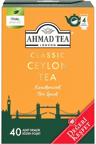 Ahmad Tea Classic Ceylon Tea 40'lı
