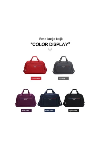 Büyük Kapasiteli Seyahat Seyahat Taşınabilir Bagaj Çantası Eğlence Spor Çantası Kirmizi Kırmızı