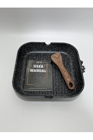 Eslite Life Granit Izgara Tavası 28cm Siyah