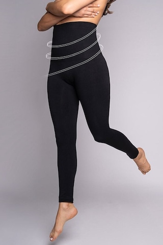 Akdağ Sportswear Dikişsiz Yüksek Bel Toparlayıcı Korseli Bel Bantlı Siyah Korse Taytsiyah L Siyah