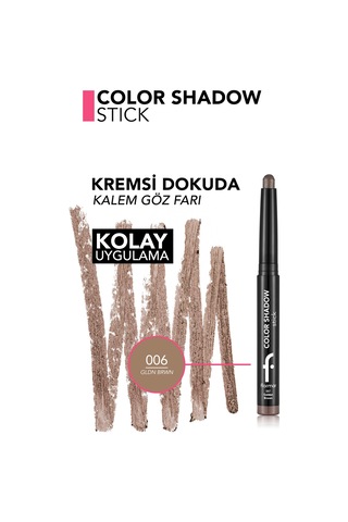 Color Shadow Yüksek Pigmentli & Işıltılı Asansörlü Kalem Göz Farı 8682536093231 007gldnbrwn