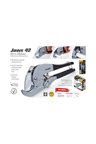 Sgs1012 Jaws 42 Pprc Boru Kesme Makası 42mm