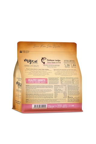 Mycat Az Tahıllı Somon Balıklı Yavru ve Anne Kedi Maması 2 KG