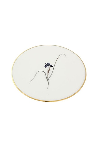 Porland Botanical Serisi 10cm Bardak Altlığı Desen3 Beyaz