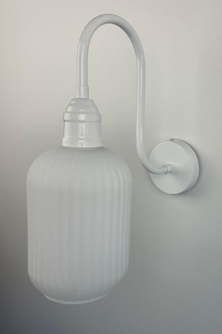 Tazro Beyaz Metal Aplik Mutfak İç Mekan Salon Cafe Ofis Pastane Modern Dekoratif Aplikleri Beyaz