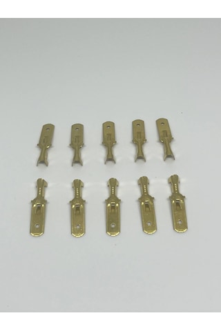 10 Adet 6,3mm Erkek Fiş Terminal Kablo Ucu Sf1eu