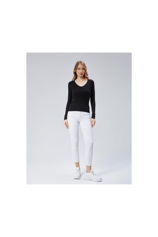 Virago 2'li Soft Cotton V Yaka Uzun Kol Bluz/body Siyah - 687153500 Siyah - 687153500 Siyah