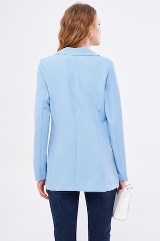 Armonika Kadın Bebe Mavi Tek Düğmeli Blazer Ceket Arm-20k001020