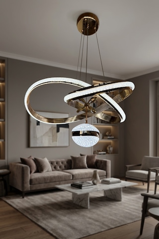 Hayal Simli Modern Sarkıt 3 Renk Led Avize Çok Renkli