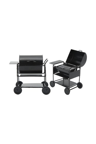 Geekyou Küçük Boyutlu Demir Mini Barbekü Arabası, 1/10 Rc Kralıcılar İçin Gerçekçi Dekorasyon Aksesuarı, Dayanıklı Ve Canlı Görünüm