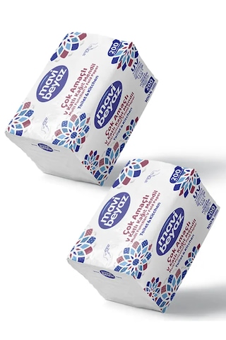 Mavi Beyaz 4 Paket Çok Amaçlı V Katlama Kağıt Mendil 800 Yaprak Uv Sterilize