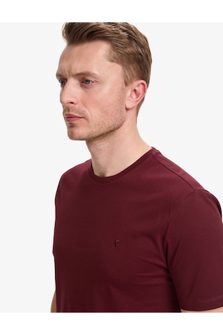 Pierre Cardin Erkek Bordo Tişört Basic 50325299-vr014