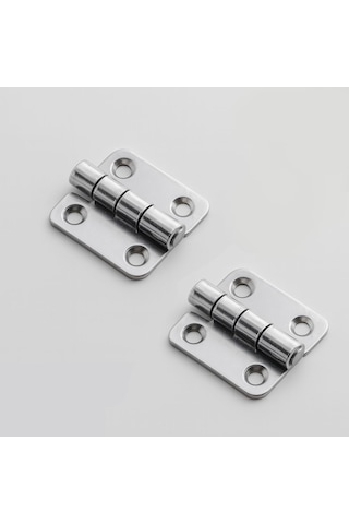 Menteşe Yaprak Gümüş Metal 40x40 Mm 2 Adet Set Kapi Pencere Dolap Mobilya Kapak Menteşe Bağlantı Diğer