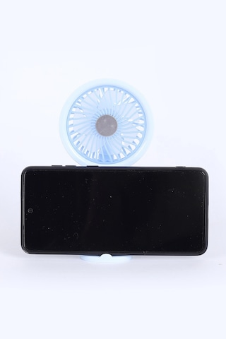 Şarjlı Mini El Fanı Telefon Standlı
