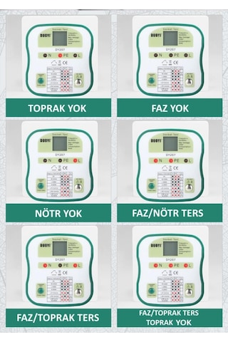 Duoyı Dy207 Priz Topraklama Rcd Test Cihazı N11.45