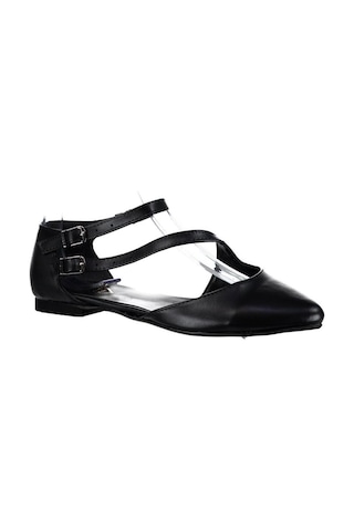 Fox Shoes Siyah Kadın Babet D726016909 Siyah