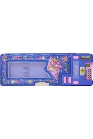 Smiggle - Epic Hesap Makineli Otomatik Kalem Kutusu Desenli