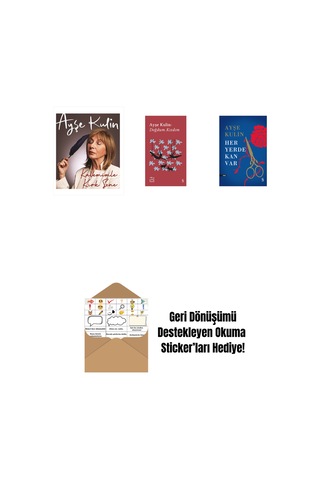 Kalemimle Kırk Sene Ciltli + Everest Açıkhava 19 - Doğdum. Kızdım + Her Yerde Kan Var Ciltli + Okuma Sticker'ları