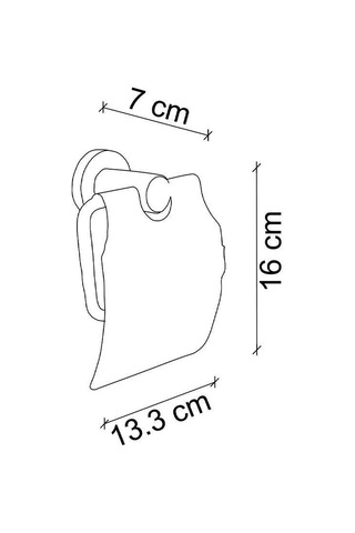 Fontana Kapaklı Tuvalet Kagıtlıgı Fj-20103 Krom Krom
