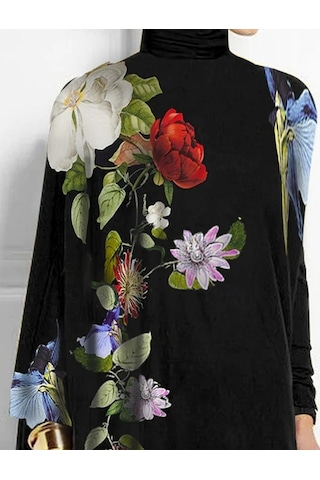 Kadın Balıkçı Yaka Uzun Kollu Dalgıç Bluz