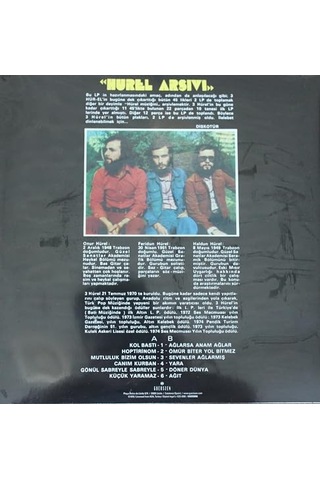 3 Hürel Hürel Arşivi - Plak Diğer