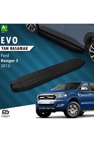 S-dizayn Ford Ranger 3 Evo Siyah Yan Basamak 203 Cm 2012 Üzeri