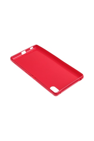 Xperia Z3 Plus İle Uyumlu Kılıf Parlak Silikon Kırmızı