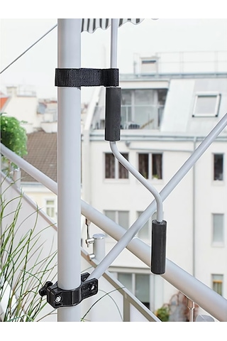 Evinizin_Atolyesi Teleskopik Tente Gri-Beyaz 250X130 Cm