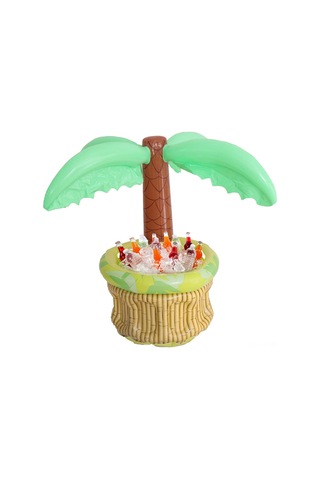 Vkemall Renkli Pvc Malzemeden Yapılmış Taşınabilir Şişme Palmiye Ağacı Soğutucu, Plaj Ve Havuz Partileri İçin İdeal