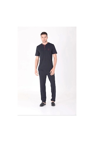 Angbutik D's Damat 224016 4'lü Pijama Takımı Lacivert