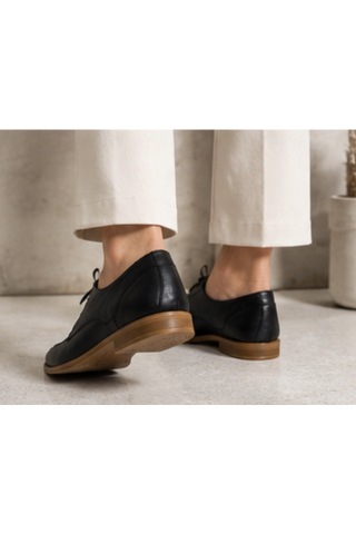 N Napa Shoe Np.7012.siyah Deri Ayakkabı